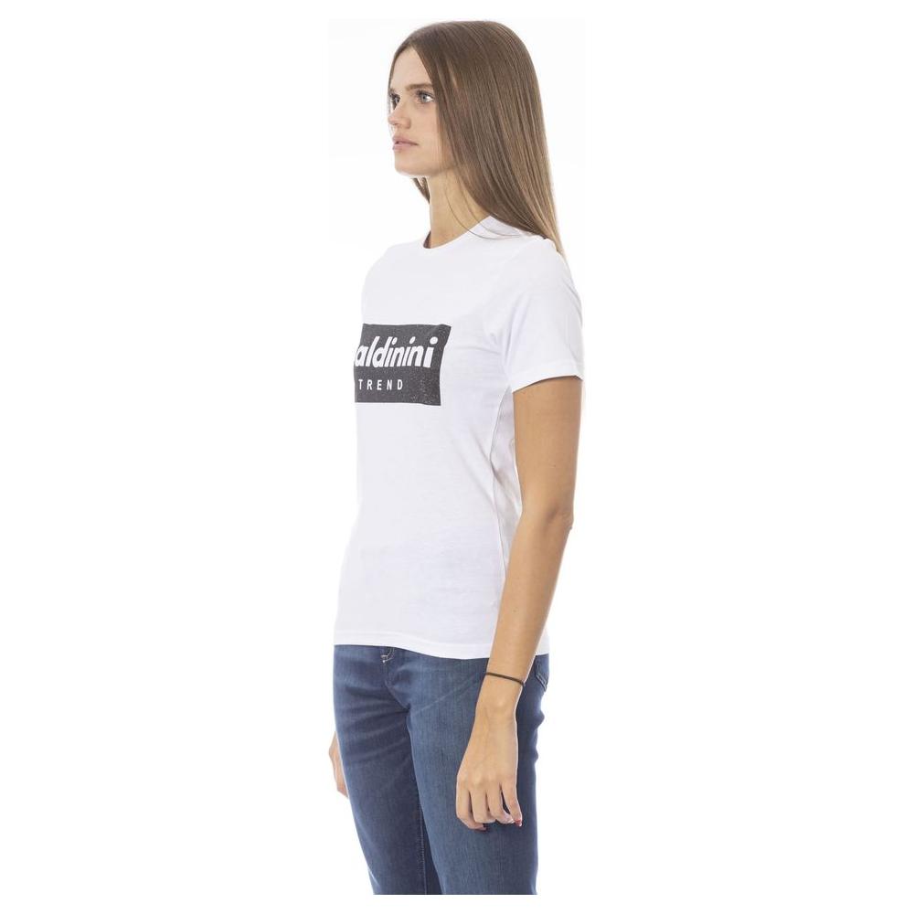 Baldinini Trend White Cotton T-Shirt
