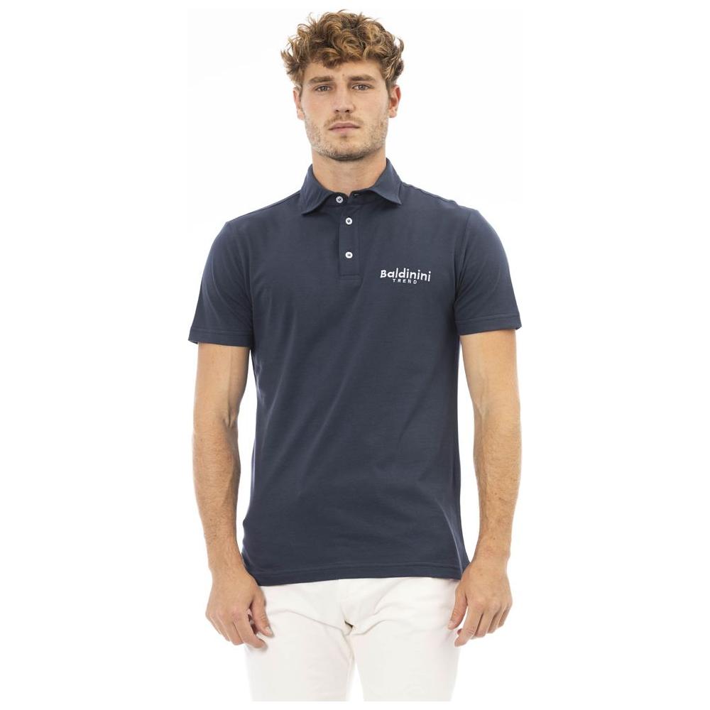 Baldinini Trend Blue Cotton Polo Shirt