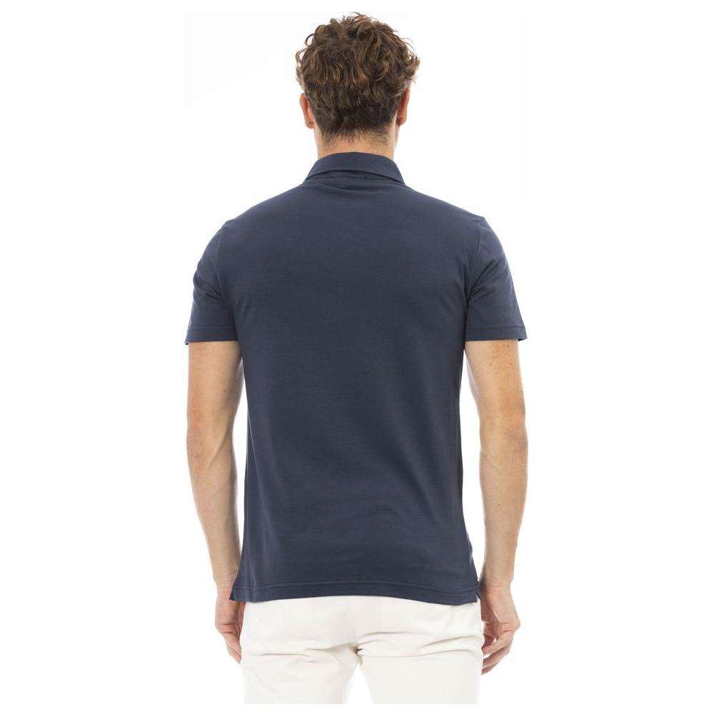 Baldinini Trend Blue Cotton Polo Shirt