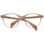 Maje Beige Women Glasses Frame, round full-rim acetate with demo lenses, size 49-19-140, includes branded case