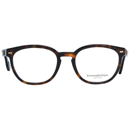 Ermenegildo Zegna Brown Plastic Glasses (Frames)