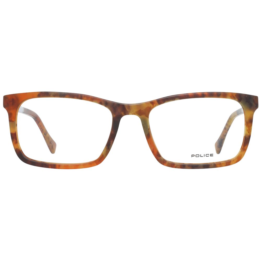 Police Brown Men Glasses Frame