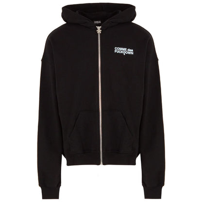 Comme Des Fuckdown Black Cotton Men's Hooded Sweatshirt
