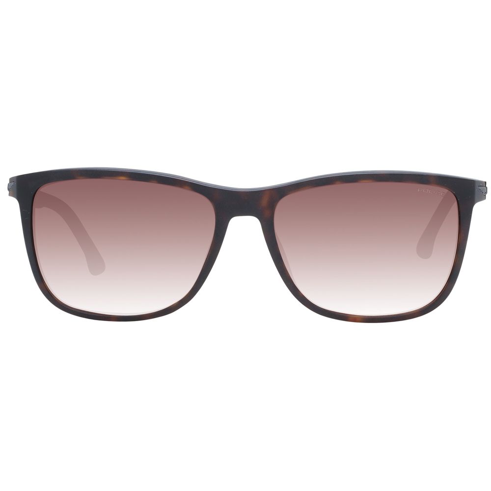 Police Brown Acetate & Plastic Sunglasses