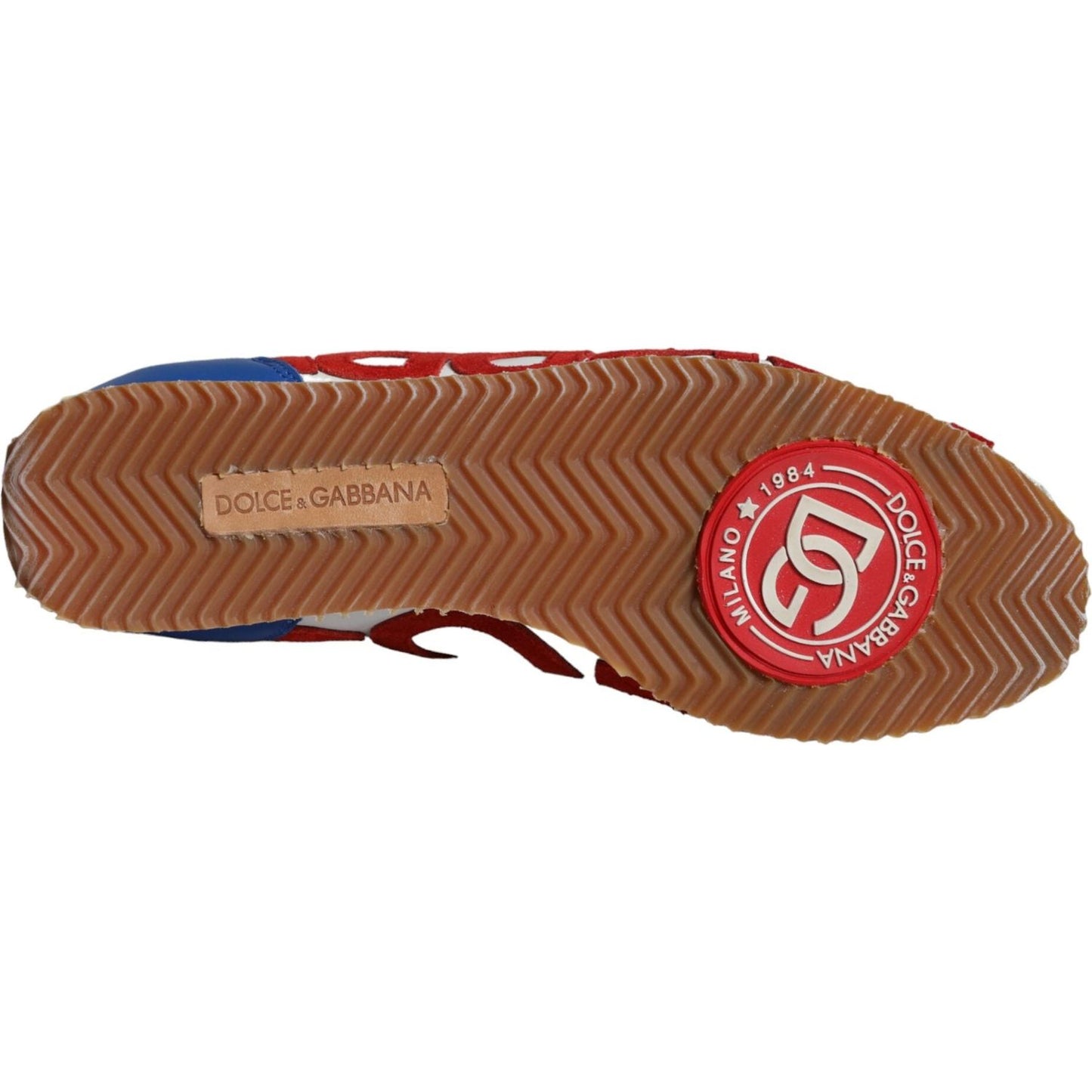 Dolce & Gabbana Multicolor Leather Logo Casual Sneakers Shoes