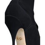 Dolce & Gabbana Black Stiletto Heels Mid Calf Boots Shoes LA12917-37