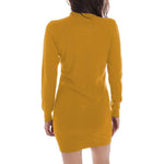 Yes Zee Yellow Viscose Dress YE-13721-XS