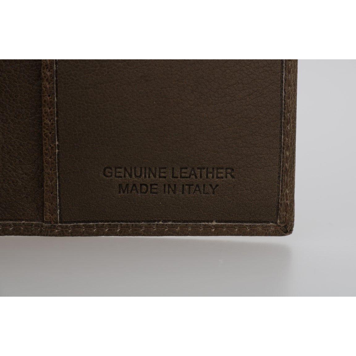Billionaire Italian Couture Brown Leather Bifold Wallet Wallet