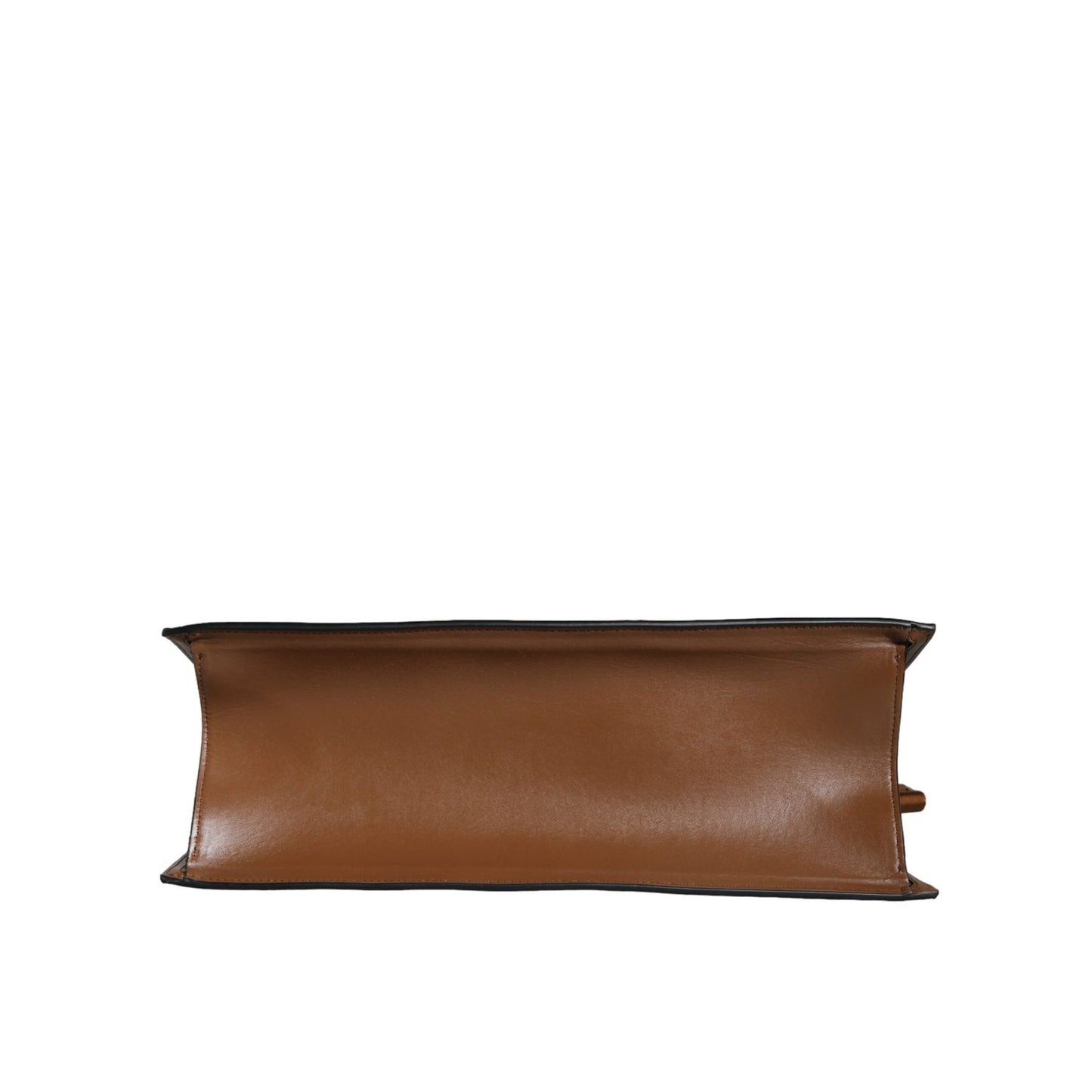 Versace Brown Top Handle Jacquard Leather Logo Crossbody Tote Bag