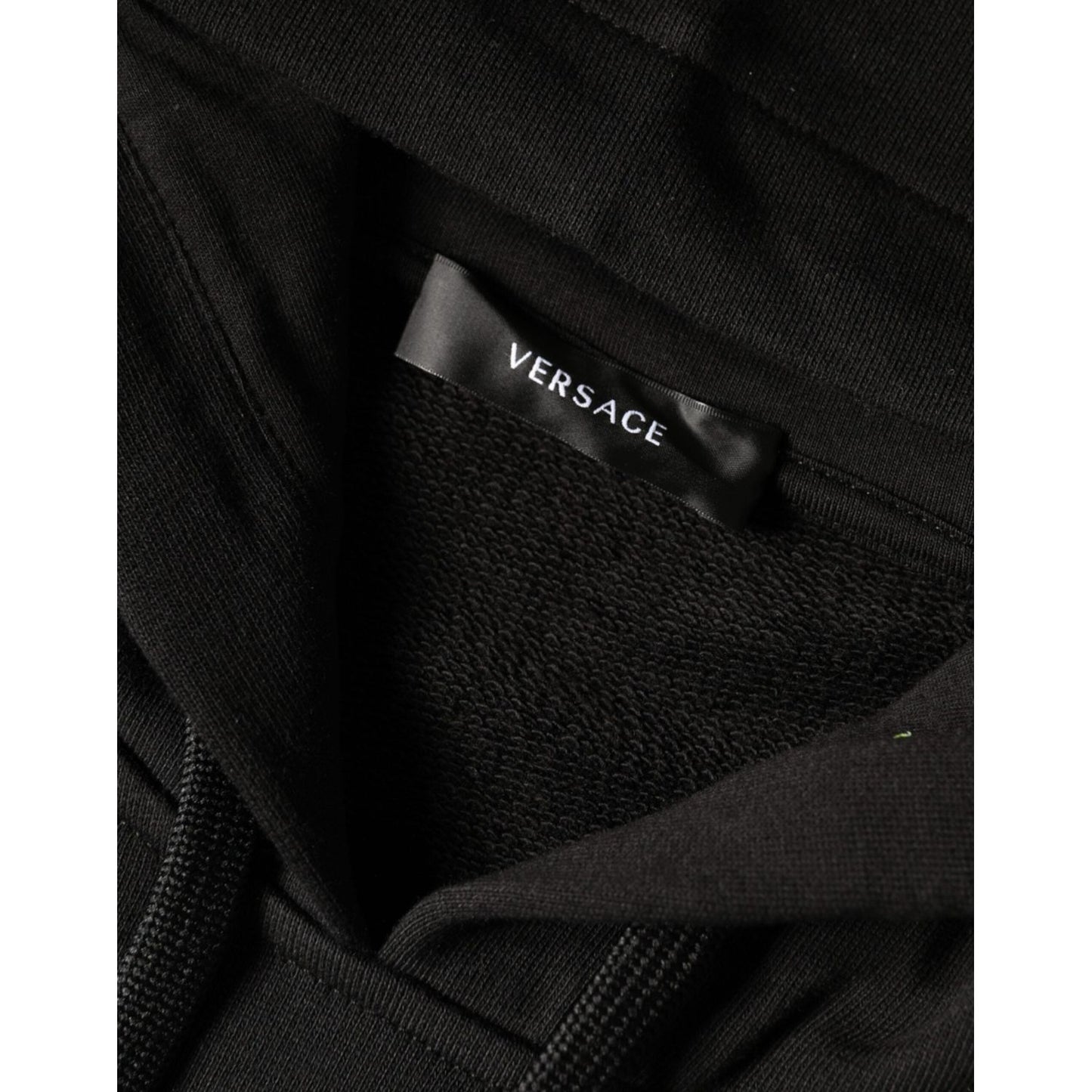 Versace Black Medusa Print Cotton HoodiePullover Sweatshirt Sweater