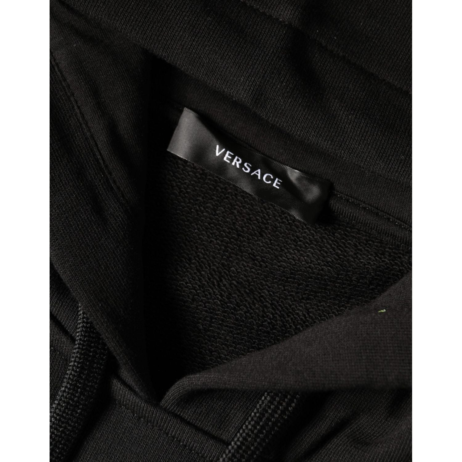 Versace Black Medusa Print Cotton HoodiePullover Sweatshirt Sweater