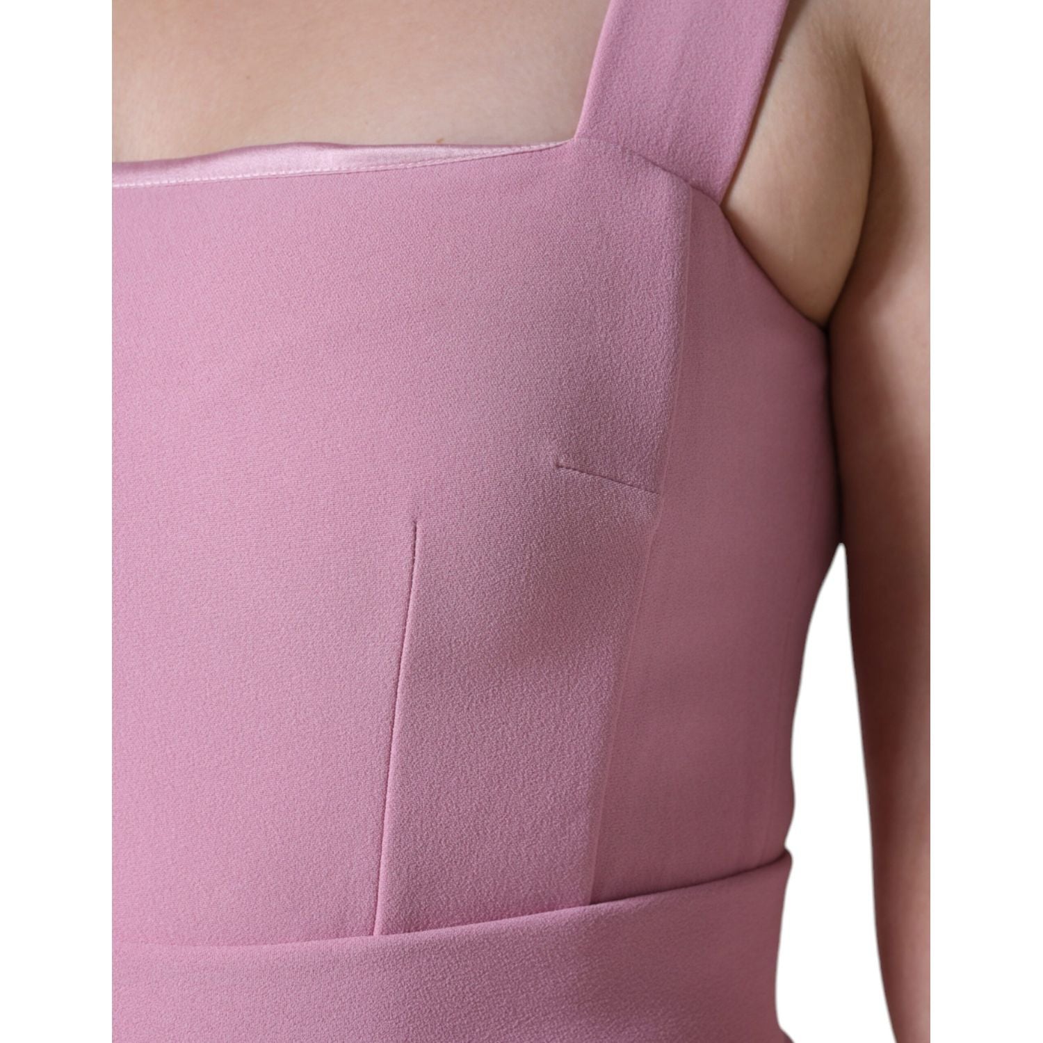 Dolce & Gabbana Pink A-line Flare Viscose Sleeveless Dress