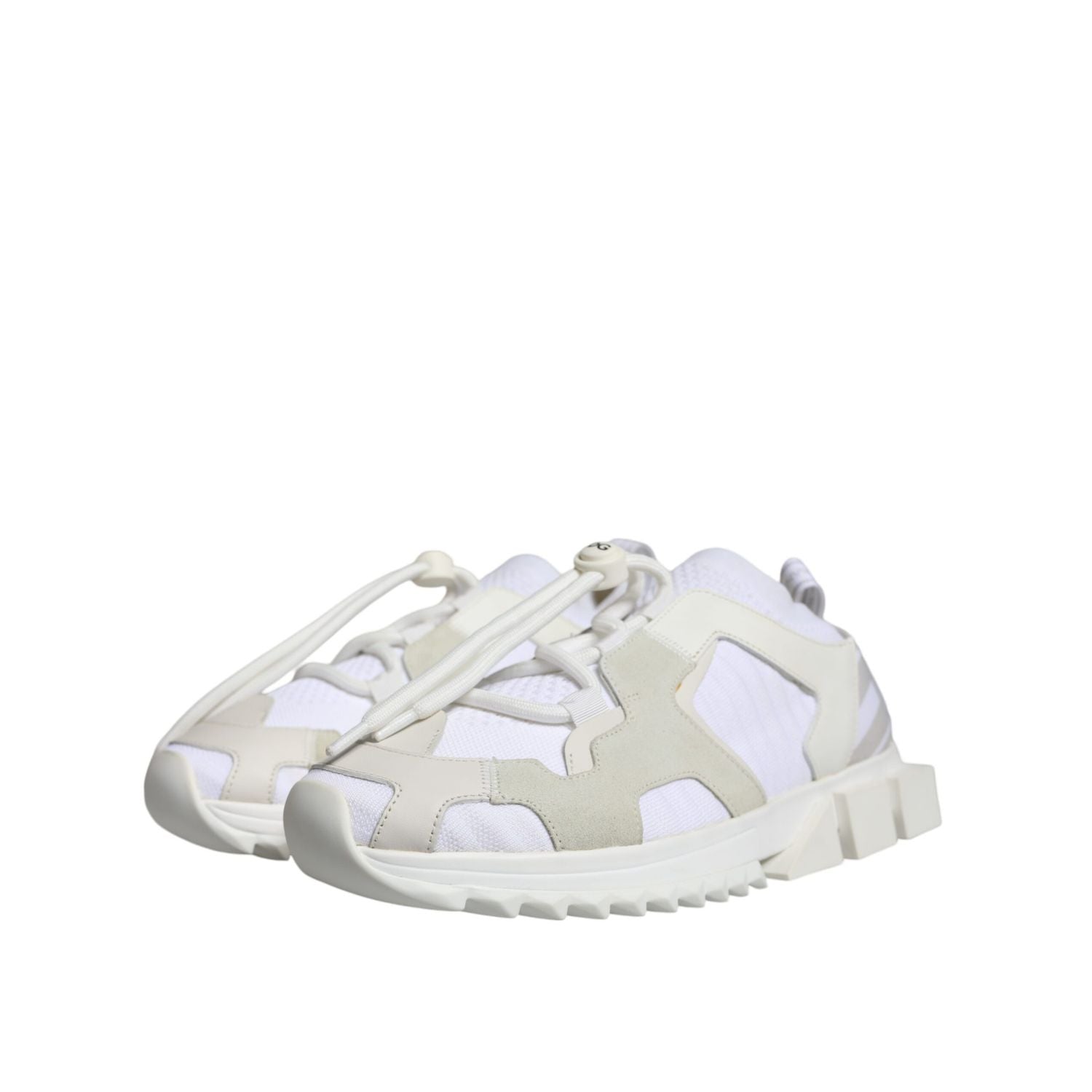 Dolce & Gabbana White Mesh Sorrento Trekking Sneakers Shoes