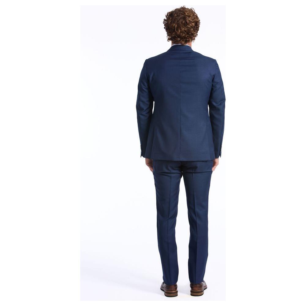Baldinini Trend Blue Wool Men Blazer