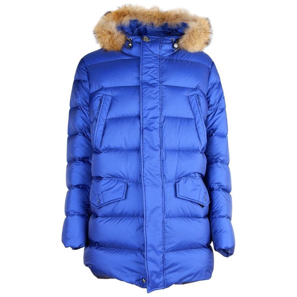 Add Blue Nylon Men Jacket