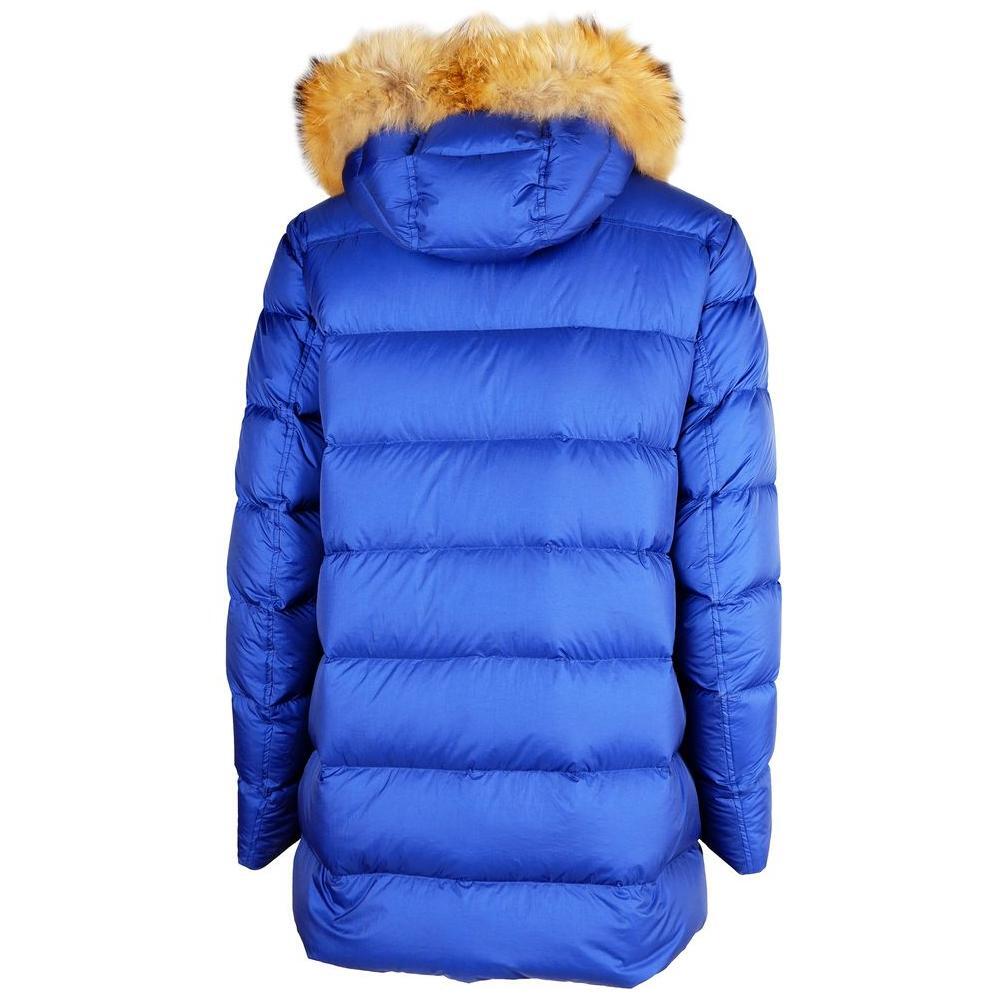 Add Blue Nylon Men Jacket