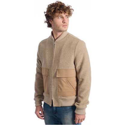 Roberto Pepe Luxury Beige Wool Men's Jacket