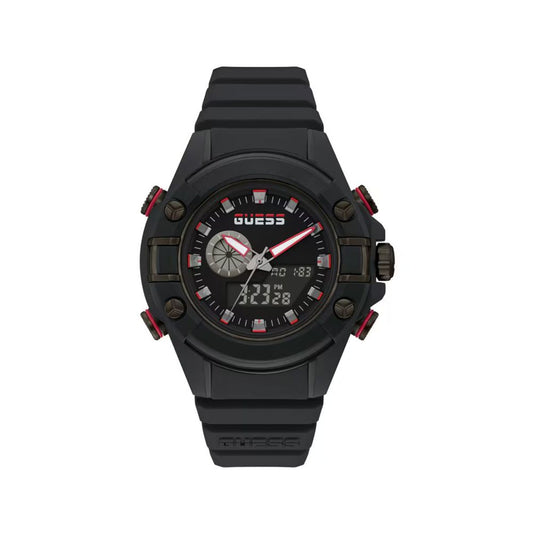 Guess Black Resin Sport Watch