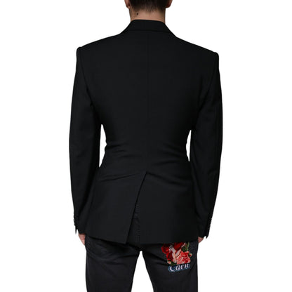 Dolce & Gabbana Black White Single Breasted Dress Blazer