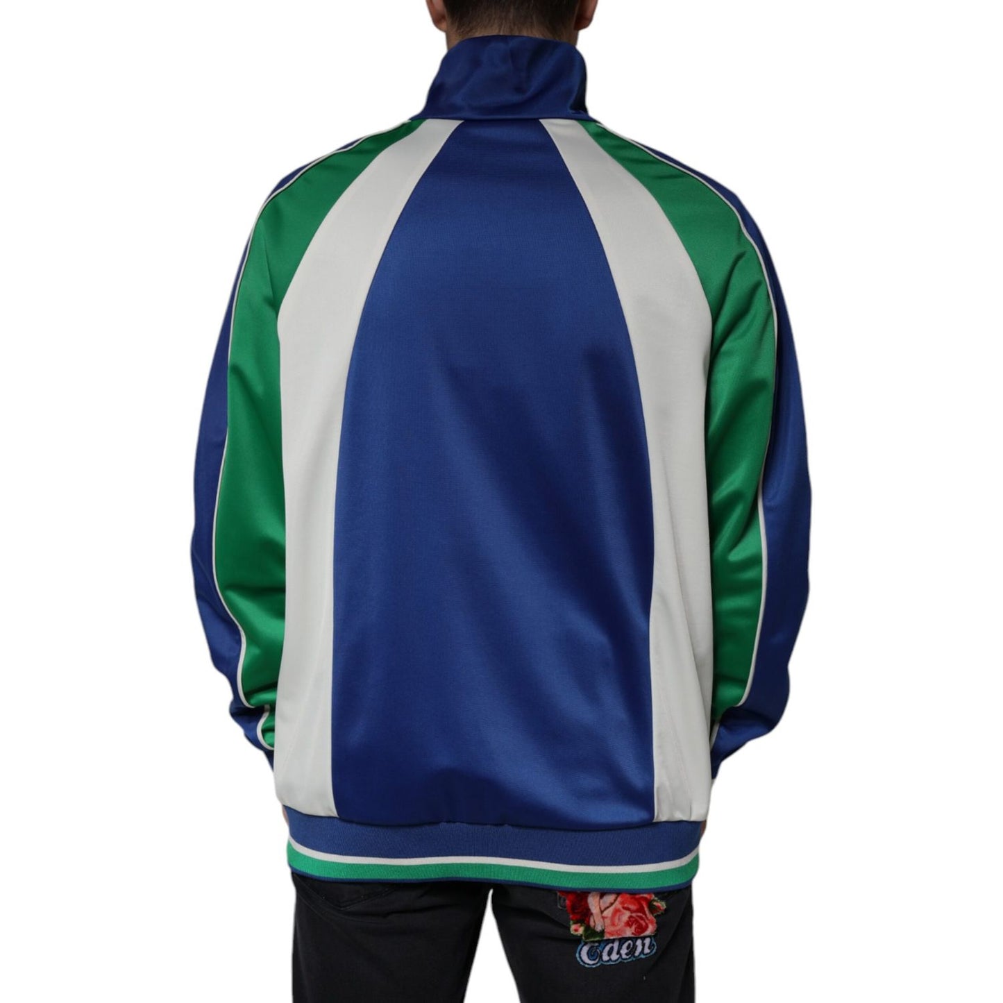 Dolce & Gabbana Multicolor Polyester Full Zip Bomber Jacket