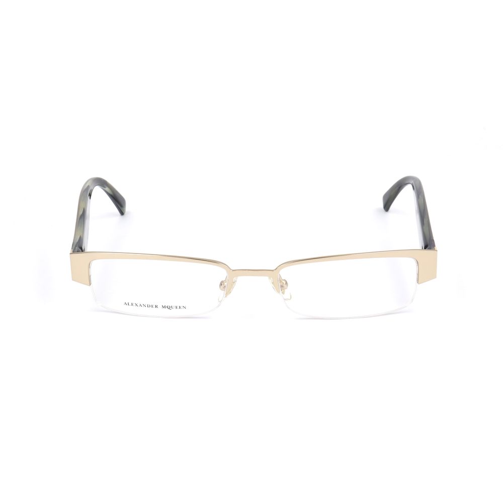 Alexander McQueen Gold Metal Glasses (Frames)