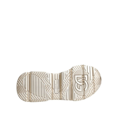 Dolce & Gabbana Gold Sequin Iridiscent Daymaster Sneakers Shoes