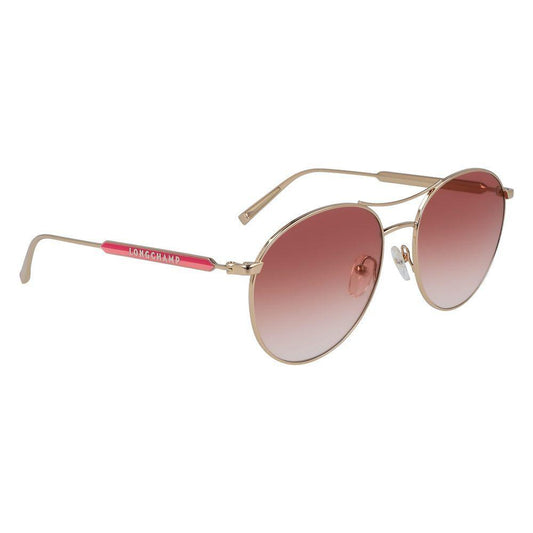 Longchamp Gold Metal Sunglasses LOLO133S59770AC