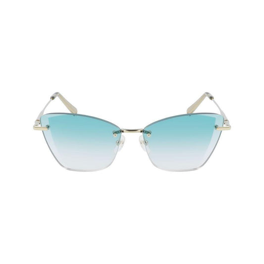 Longchamp Gold Metal Sunglasses LOLO141S732AC