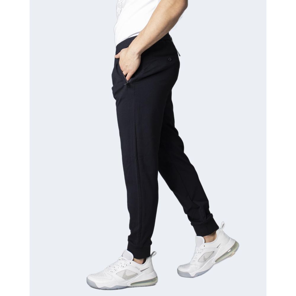 Armani Exchange Blue Viscose Skinny Pants