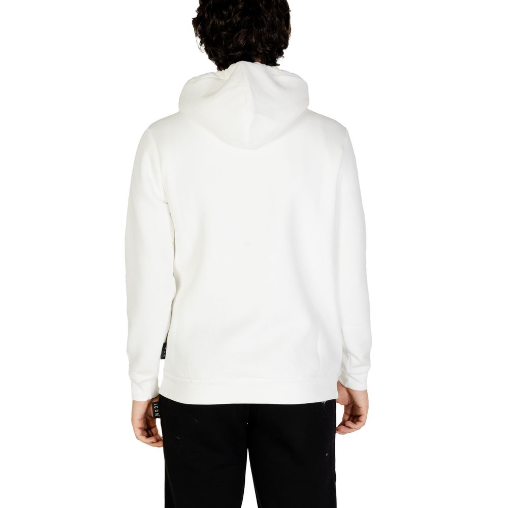 Icon White Cotton Hoodie