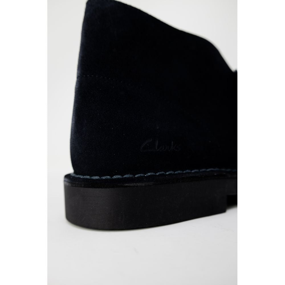 Clarks Blue Leather Ankle Boots