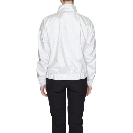 Suns White Polyester Jackets & Coat