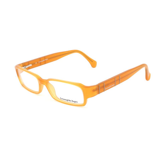 Ermenegildo Zegna Yellow Plastic Frames, unisex glasses with 51/15/135 mm dimensions in vibrant yellow hue.