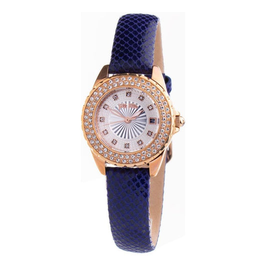 Folli Follie Blue Leather Dress Watch
