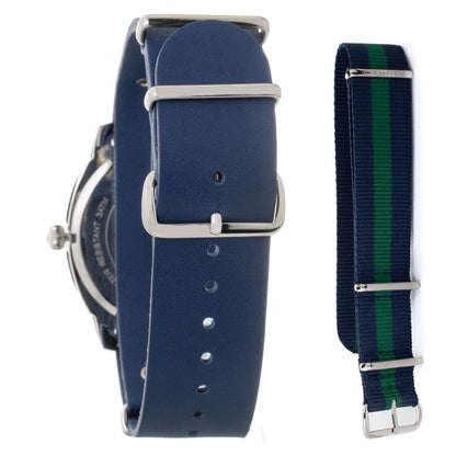 Folli Follie Blue Leather Dress Watch