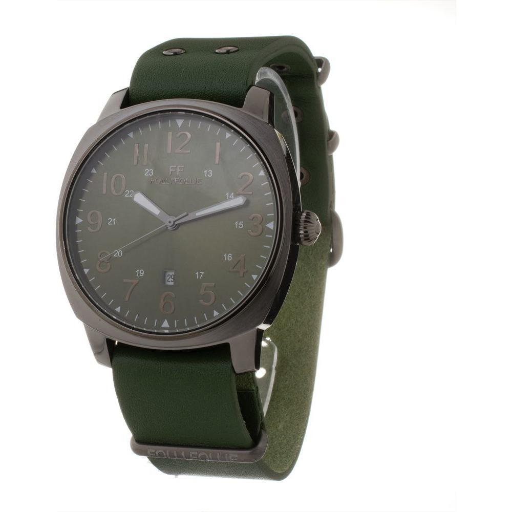 Folli Follie Green Leather Watch FFWT14T001SDVMAC