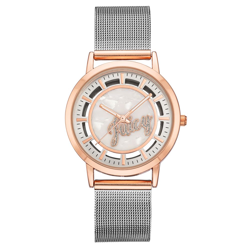 Juicy Couture Silver Stainless Steel Dress Watch