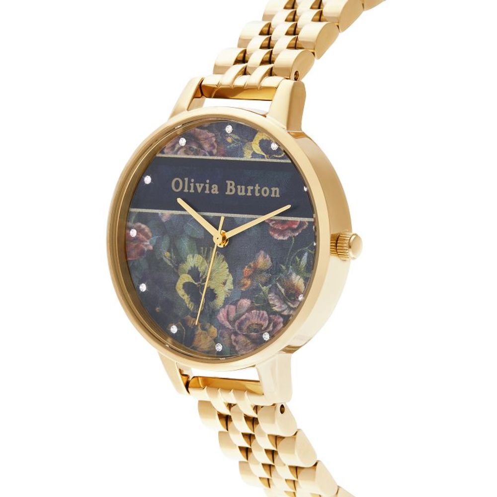 Olivia Burton Gold Stainless Steel Dress Watch