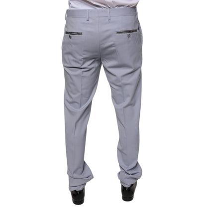 Dolce & Gabbana Light Gray Wool Formal Dress Pants