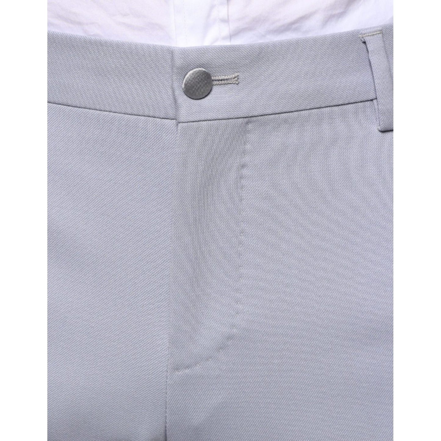 Dolce & Gabbana Light Gray Wool Formal Dress Pants