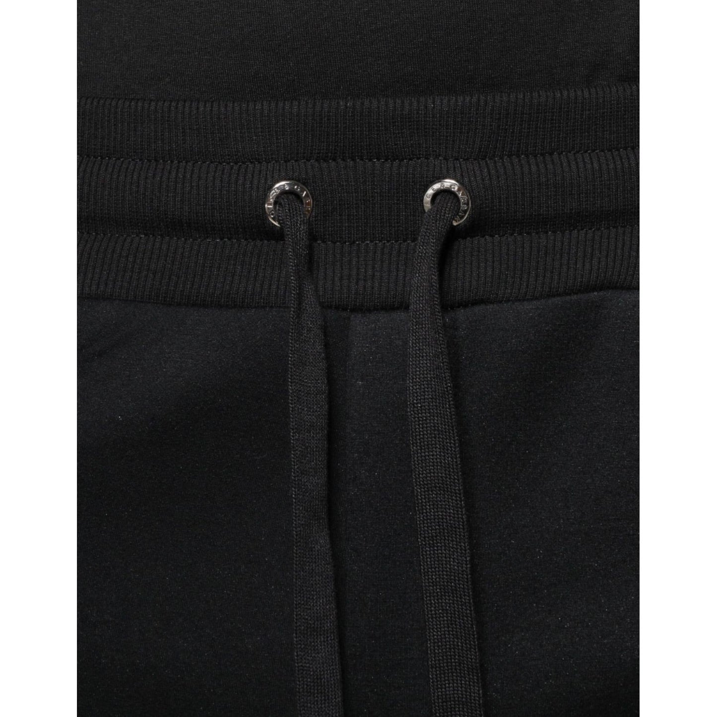 Dolce & Gabbana Black Modal DG Logo Jogger Men Sweatpants Pants