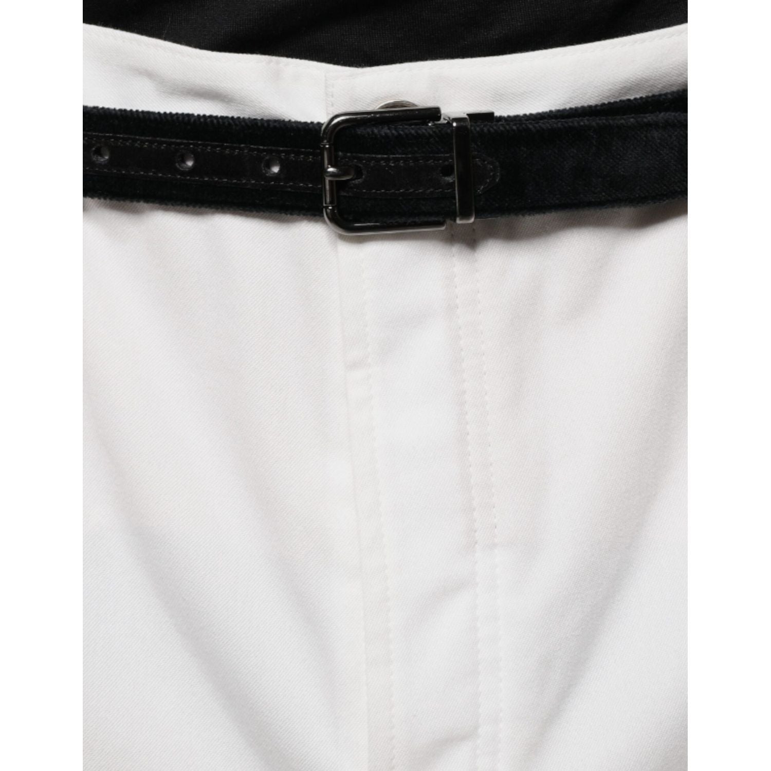 Brunello Cucinelli White Cotton Men Dress Tapered Pants