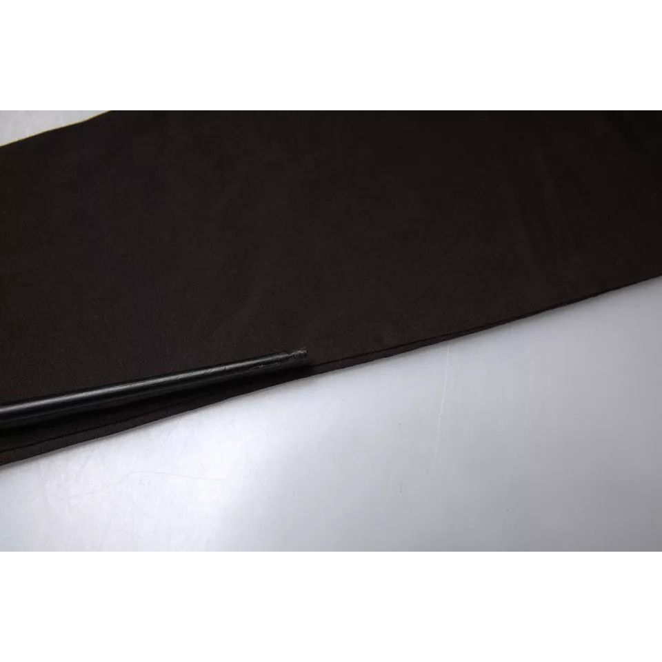 Dolce & Gabbana Brown Logo Cotton Crew Neck Pullover Sweater