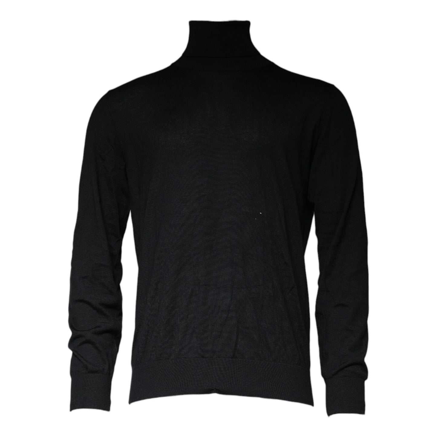 Dolce & Gabbana Black Long Sleeve Turtleneck Men Pullover Sweater