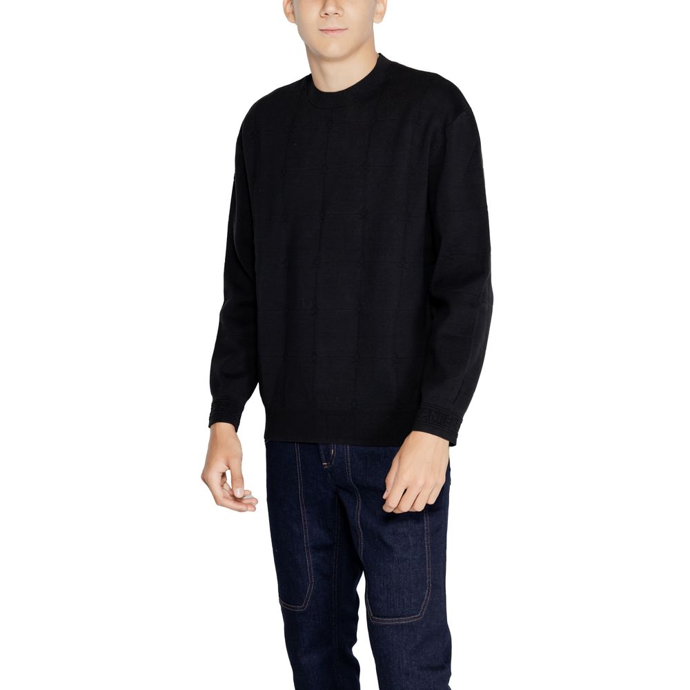 Armani Exchange Black Cotton Sweatshirt