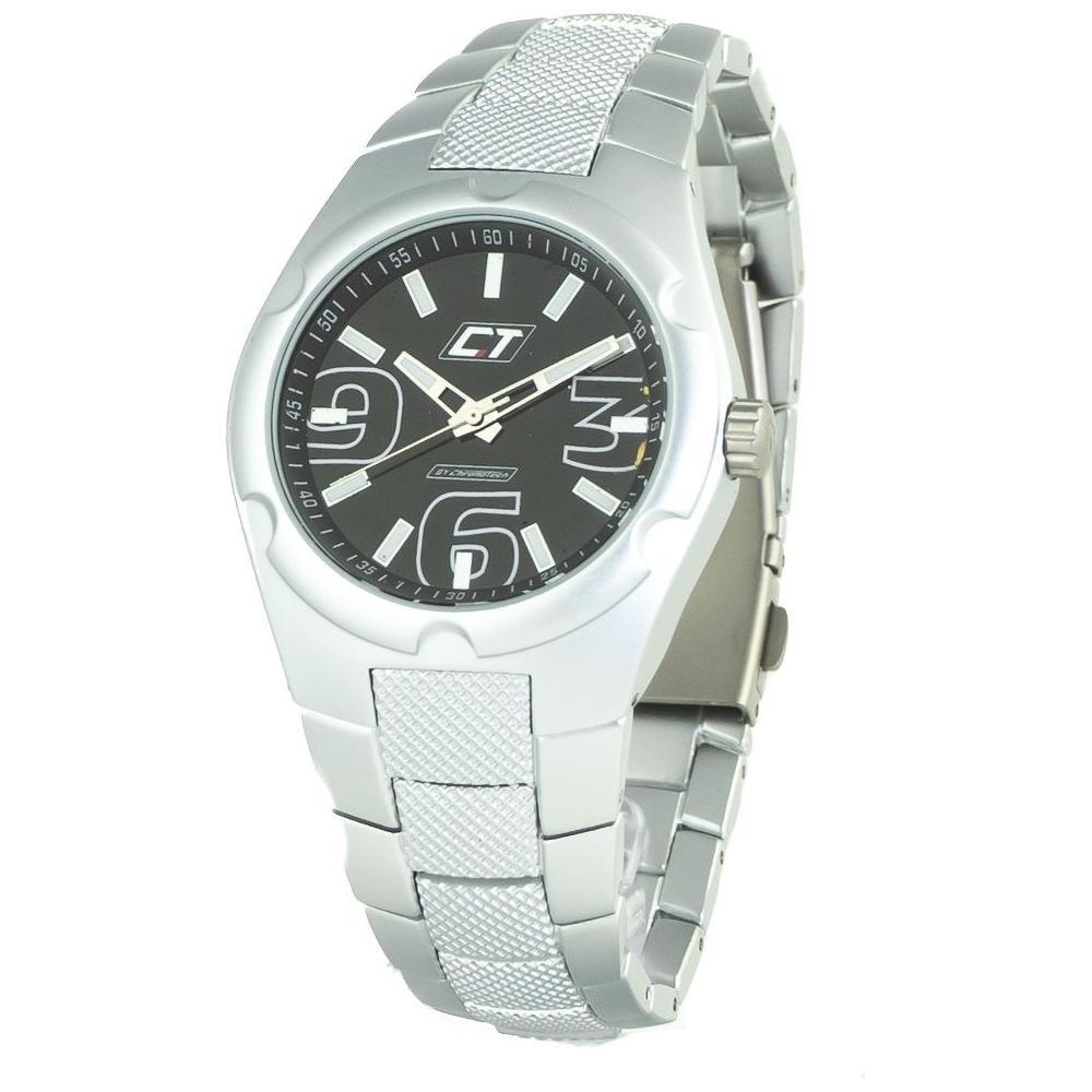 Chronotech Silver Stainless Steel Dress Watch