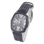 Chronotech Black Leather Watch CHCT7696M12AC