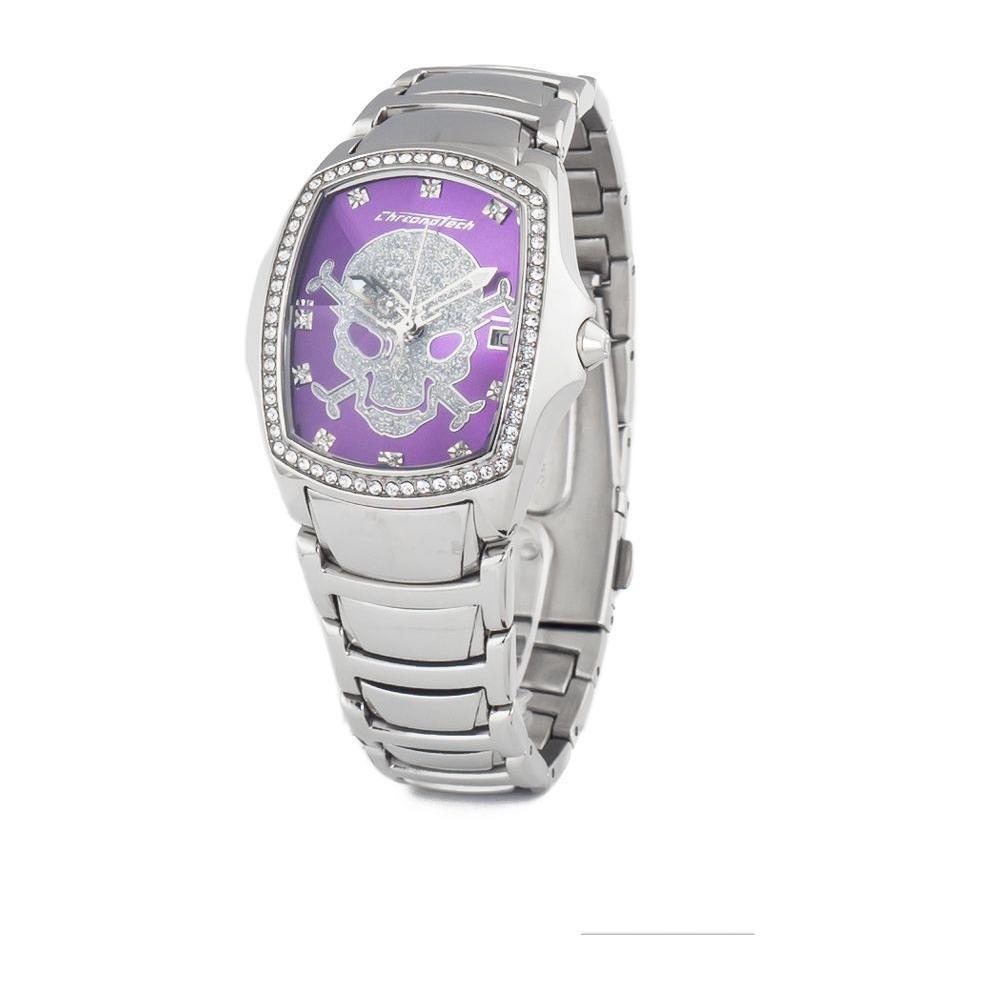 Chronotech Silver Stainless Steel Dress Watch