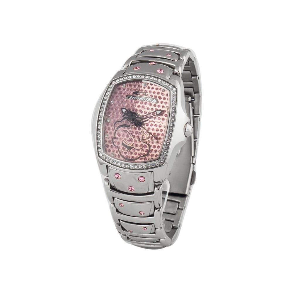 Chronotech Silver Stainless Steel Dress Watch