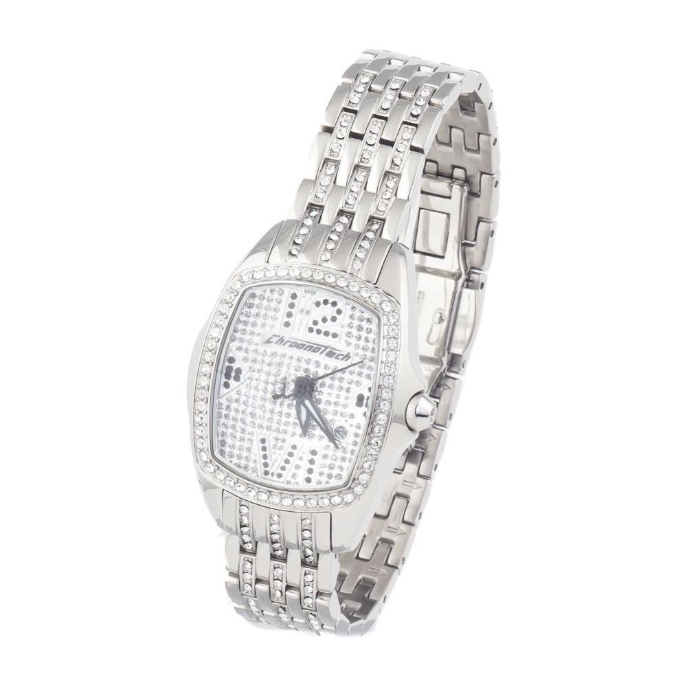 Chronotech Silver Stainless Steel Watch